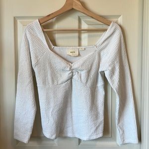 Anthropologie white long sleeve